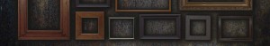 wall of picture frames